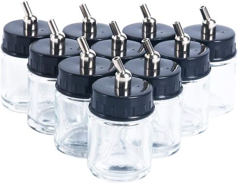 10 قطع من زجاجات بخاخة زجاجية شفافة 22 سم مكعب من YaeKoo وغطاء مع موصل معدني in Kuwait