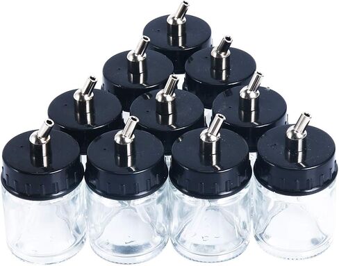 10 قطع من زجاجات بخاخة زجاجية شفافة 22 سم مكعب من YaeKoo وغطاء مع موصل معدني in Kuwait