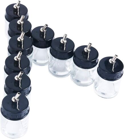 10 قطع من زجاجات بخاخة زجاجية شفافة 22 سم مكعب من YaeKoo وغطاء مع موصل معدني in Kuwait