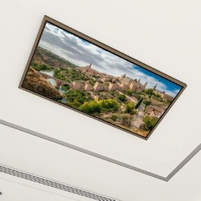 4 Pack Fluorescent Light Covers for Ceiling Lights Rainbow Glasgow City Chambers George Square Scotland UK Decorative Magnetic Fluorescent Light Filters for Classroom Office Home 4x2 ft in Saudi Arabia