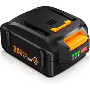 【High Capacity】 2Packs 10.0Ah MAX WA3520 Replacement for Worx 20V Li-ion Battery Compatible with WG151 WG151.5 WG155 WG155.5 WG251 WG251.5 WG255 WG540 WG540.5 WG890 WG891 Cordless Power Tools in Kuwait