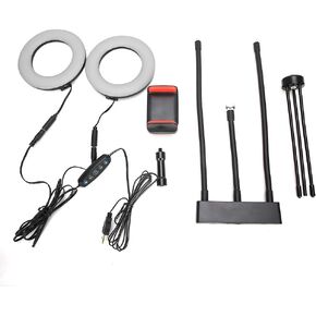 Selfie Ring Light Adjustable Fill Light with Tripod Stand USB Plug in Type for Live Broadcast Photography Studio Lighting White Light Yellow Light 5inch in Saudi Arabia