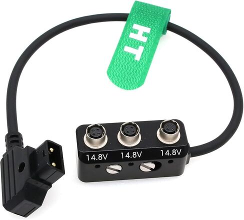 D-tap Hirose 4 Pin Power Supply Distributor for Camera Monitor Zoom F8n Pro Sound Devices Audio Recorder 30cm 12-24V, 1 to 3 Splitter Box in Saudi Arabia