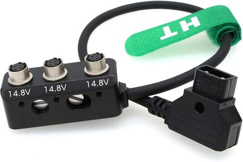 D-tap Hirose 4 Pin Power Supply Distributor for Camera Monitor Zoom F8n Pro Sound Devices Audio Recorder 30cm 12-24V, 1 to 3 Splitter Box in Saudi Arabia