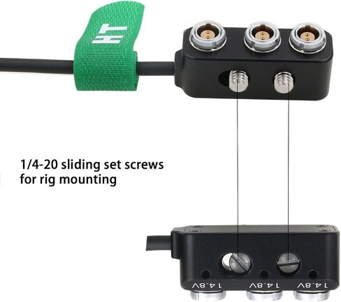 D-tap Hirose 4 Pin Power Supply Distributor for Camera Monitor Zoom F8n Pro Sound Devices Audio Recorder 30cm 12-24V, 1 to 3 Splitter Box in Saudi Arabia