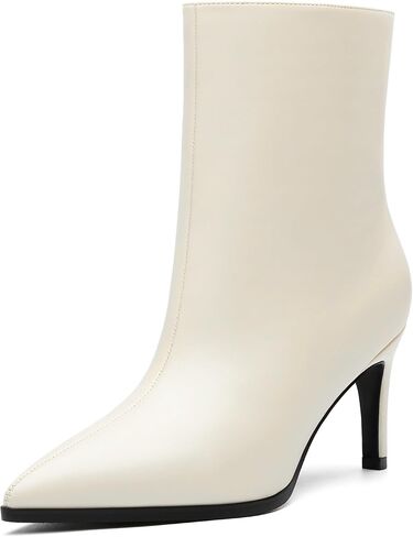 ROSERWISH Ankle Boots for Women Kitten Low Heel Pointed Toe Booties Casual Comfort Dress Short GoGo Boots 3-In Fall Winter Shoes in Saudi Arabia