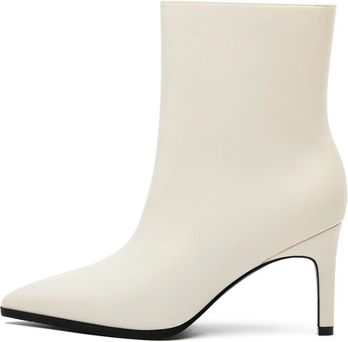 ROSERWISH Ankle Boots for Women Kitten Low Heel Pointed Toe Booties Casual Comfort Dress Short GoGo Boots 3-In Fall Winter Shoes in Saudi Arabia