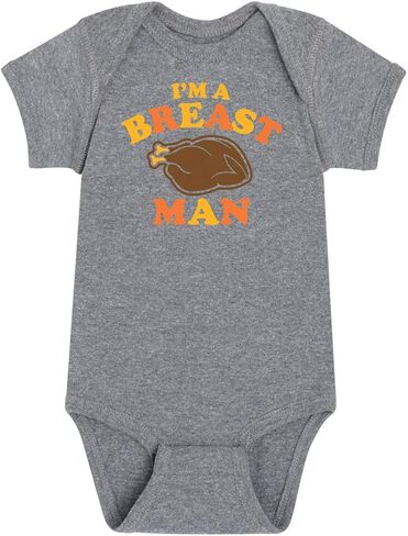 Instant Message - Breast Man - Infant Baby One Piece in Saudi Arabia