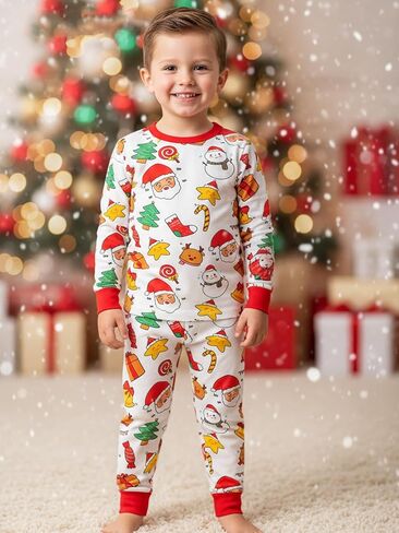 MOSSRIVER Toddler Girl Fall Outfits 2 Piece Baby Boy Bamboo Viscose Long Sleeve Graphic Tops and Pant Sets Kids Cute Clothes in Saudi Arabia