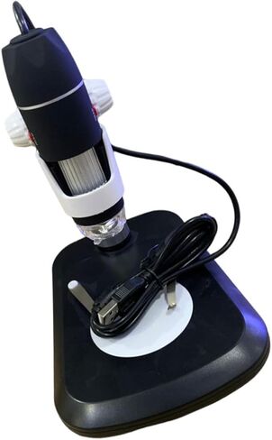 TEHAUX Portable Digital Microscope with LED Light Magnification USB Handheld Electronic Magnifier for Collectors Jewelry Inspection Industrial Testing Black in Saudi Arabia