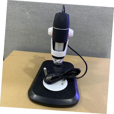 TEHAUX Portable Digital Microscope with LED Light Magnification USB Handheld Electronic Magnifier for Collectors Jewelry Inspection Industrial Testing Black in Saudi Arabia