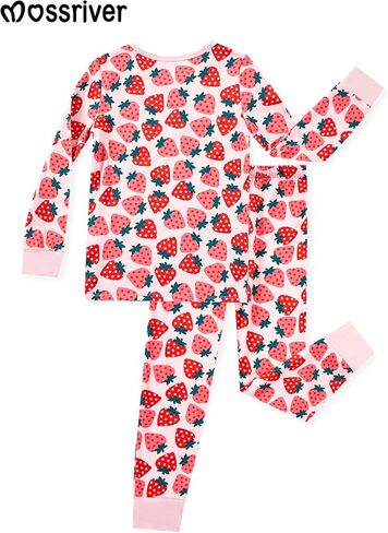 MOSSRIVER Toddler Girl Fall Outfits 2 Piece Baby Boy Bamboo Viscose Long Sleeve Graphic Tops and Pant Sets Kids Cute Clothes in Saudi Arabia