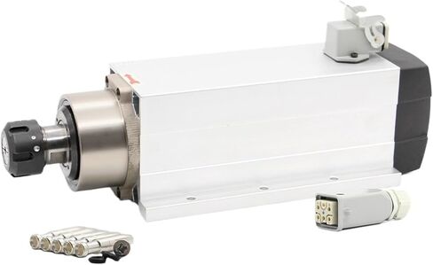 محامل محرك المغزل المبرد بالهواء 3.5KW ER25 مع/بدون شفة (بدون شفة، 220 فولت) in Kuwait