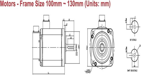 طقم محرك سيرفو يعمل بالتيار المتردد 1KW B2 ASD-B2-1021-B+ECMA-E21310RS ECMA-E21310SS مع فرامل 1000 وات (محرك الفرامل فقط) in Kuwait