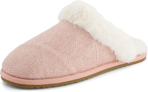 TOMS Women’s Valerie Slipper – Rib-Knit Mule House Slipper with Memory Foam Insole, Faux-Fur Lining, Rubber Outsole for Indoor & Outdoor Comfort in Saudi Arabia