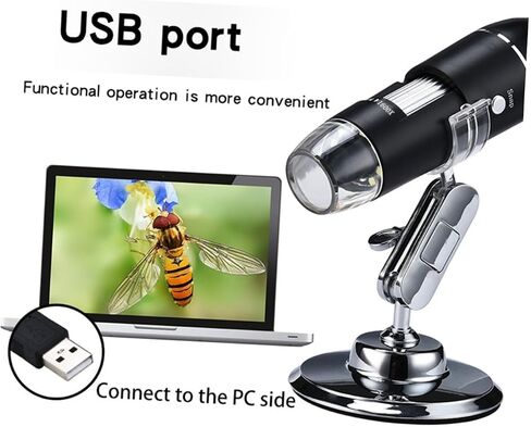 مكبر إلكتروني محمول بمجهر USB للتجارب العلمية والصيانة الميكانيكية وتحديد ثمين مع صورة واضحة عالية الدقة واستهلاك منخفض للطاقة in Saudi Arabia