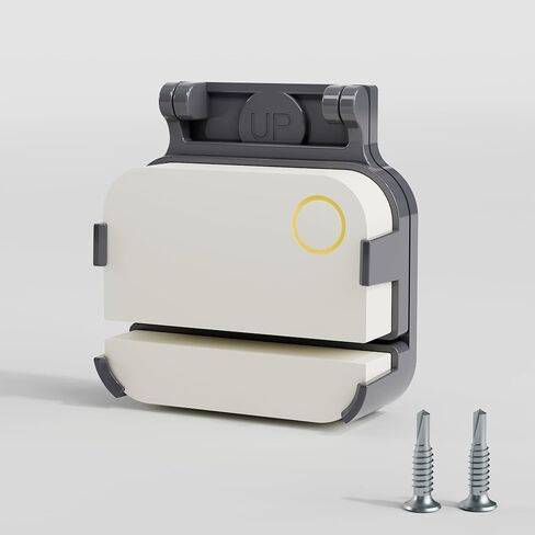 Garage Door Bracket for SimpliSafe Entry Sensor – White Garage Door Mount with Pre-Installed Tape & Screws, Easy Install Sensor Holder, Compatible with SimpliSafe Door & Alarm Contact Sensors(White) in Saudi Arabia
