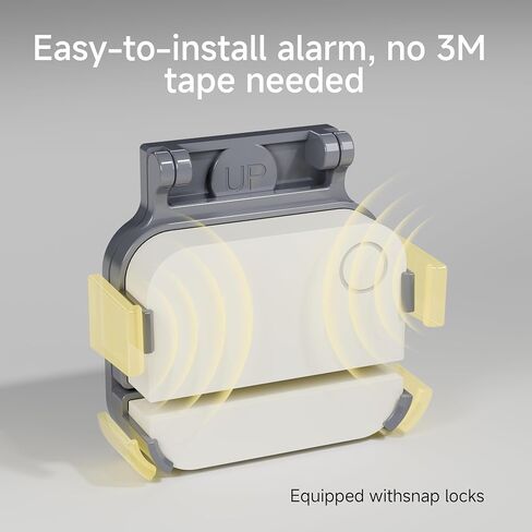 Garage Door Bracket for SimpliSafe Entry Sensor – White Garage Door Mount with Pre-Installed Tape & Screws, Easy Install Sensor Holder, Compatible with SimpliSafe Door & Alarm Contact Sensors(White) in Saudi Arabia