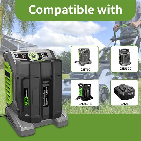 بطارية بديلة GHU لـ EGO 56V 5.0 Ah متوافقة مع جميع موديلات EGO 56V Power+ Tools CS1604 CS1804 CS1403 HT2400 نوع البطارية BA2800 BA1400 BA4200 BA2240 in Saudi Arabia