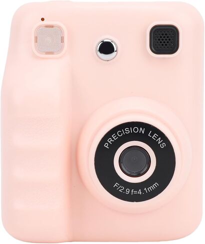 Instant Print Camera, 2.4 Inch HD Screen 48MP 1080P Auto Focus MP3 Playback Portable Printer Camera, Built in 1300mAh Battery, for Home and Office (Pink) in Saudi Arabia