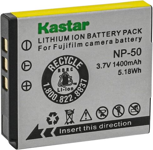 بطارية Kastar NP-50 بديلة لـ Fujifilm FinePix F100FD، FinePix F200EXR، FinePix F300EXR، FinePix F305EXR، FinePix F500EXR، FinePix F505EXR، FinePix F550EXR، FinePix F600EXR in Saudi Arabia