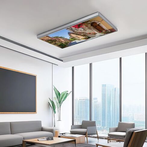 4 Pack Fluorescent Light Covers for Ceiling Lights Rainbow Glasgow City Chambers George Square Scotland UK Decorative Magnetic Fluorescent Light Filters for Classroom Office Home 4x2 ft in Kuwait