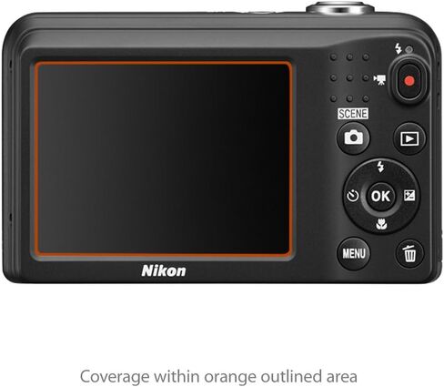 واقي شاشة BoxWave متوافق مع كاميرا Nikon Coolpix L31 - ClearTouch Crystal (عبوتان)، غلاف فيلم عالي الدقة - يحمي من الخدوش in Saudi Arabia