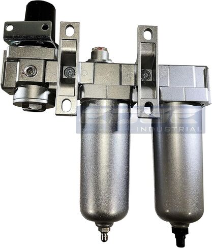 INDUSTRIAL RATED Three Stage Air Drying System - Air Particulate Filter, 0.01 Micron Coalescing Filter & Air Pressure Regulator Modular Combo 3, Metal Bowl (3/4" AUTO DRAIN) in Saudi Arabia
