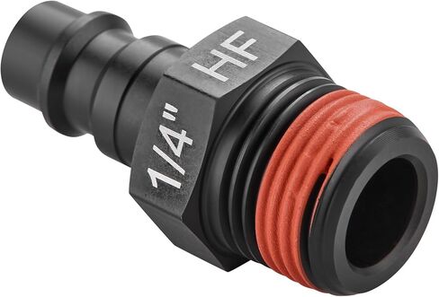 ديوالت قابس تدفق عالي 3/8 "NPT - 1/4" تدفق ذكر 2pk. مع تركيبات FNPT مقاس 3/8 بوصة، وجسم عالي التدفق مقاس 1/4 بوصة - ضروري لتوصيلات أدوات الهواء الفعالة in Kuwait