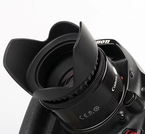58mm Lens Hood - Ideal for Cameras | Durable Plastic, Light-Blocking Design, Dust & Debris Protection in Saudi Arabia