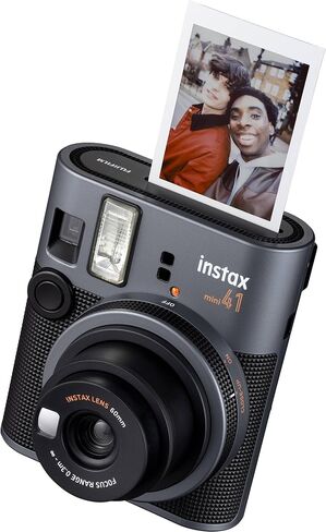 حزمة كاميرا FujiFilm Instax Mini 41 الفورية مع حزمة قيمة لفيلم Fuji Instax-Instant-mini (40 ورقة) + ألبوم صور - 64 جيبًا + حقيبة حماية بني + المزيد in Saudi Arabia