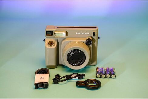 Fujifilm Instax Wide 400 Instant Film Camera Bundle with Fuji Instax-Wide Instant Film (40 Sheets) + Carrying Case + Photo Album + More in Saudi Arabia