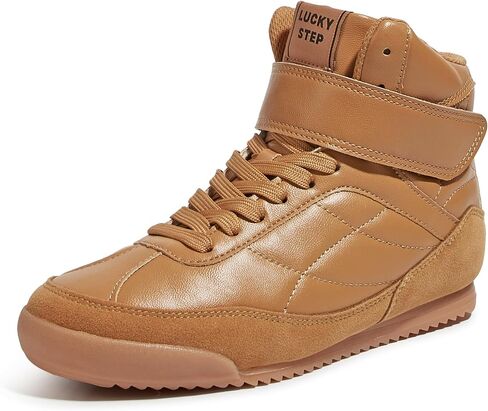 LUCKY STEP Women's High Top Sneakers Hook and Loop Lace Up Fashion Basketball Ankle Boots Skate Tennis Shoes Walking Casual Shoes in Saudi Arabia