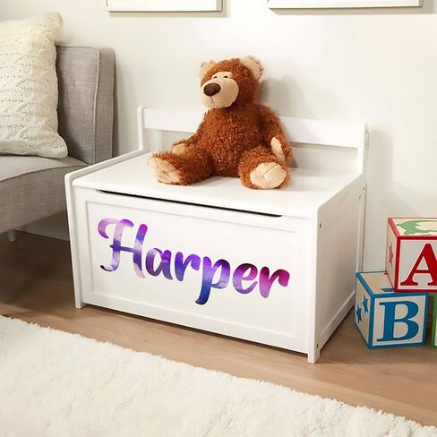 Colorful Magic Fairy Custom Name Wall Decal - Girls Wall Decor - WM117. Personalized Removable Nursery Sticker for Girls - Mural Room Decor for Kids in Saudi Arabia