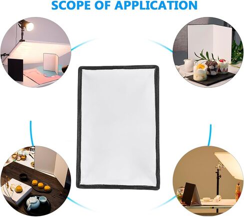 Portable Photography Softbox Diffuser Lightweight Flash Light Box for Outdoor Portraits Uniform Soft Lighting Tool for Camera Flash for Product Photography and Video in Saudi Arabia