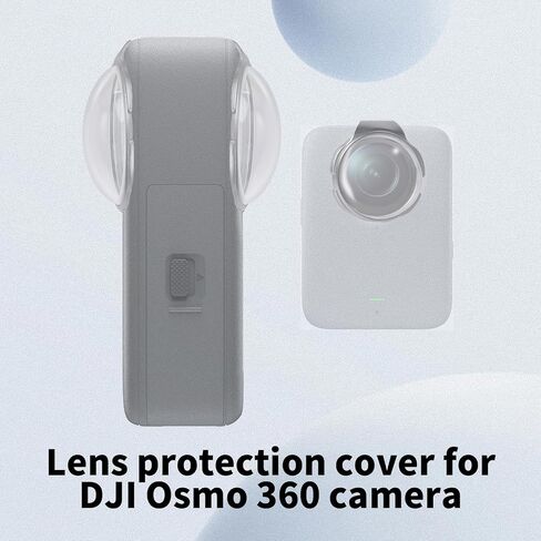 قطعتان من واقيات العدسات لكاميرا DJI Osmo 360، غطاء واقي عدسة زجاجي مقوى بصري 9H نفاذية عالية لملحقات الكاميرا in Saudi Arabia