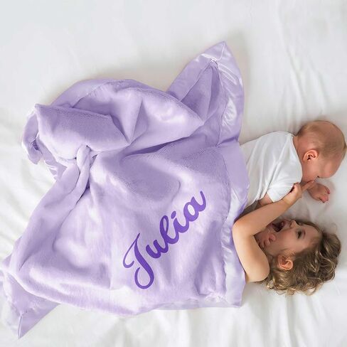 DayOfShe Personalized Name Blankets for Baby Girls Boy Gifts Custom Baby Name Blankets for Newborn Baby Shower Christmas Girl Gifts in Kuwait