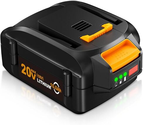【سعة عالية】 2 عبوة 10.0 أمبير كحد أقصى WA3520 بديلة لبطارية ليثيوم أيون Worx 20 فولت متوافقة مع أدوات الطاقة اللاسلكية WG151 WG151.5 WG155 WG155.5 WG251 WG251.5 WG255 WG540 WG540.5 WG890 WG891 in Kuwait