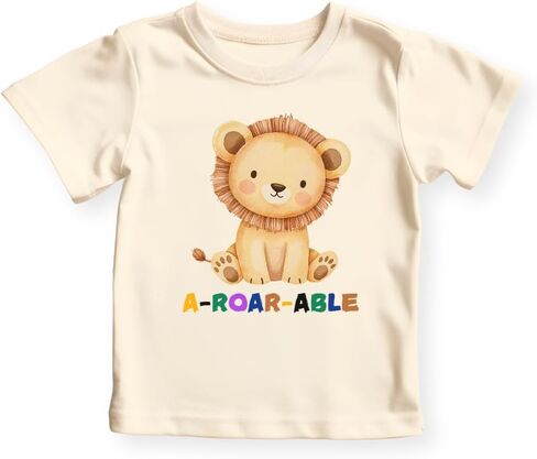 بدلة أطفال لطيفة على شكل أسد، تي شيرت للأطفال الصغار والأطفال - زي برسوم أسد A-Roar-Able للأولاد والبنات in Saudi Arabia