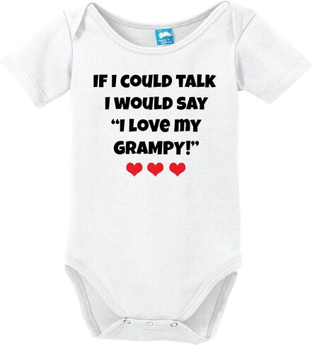 I Would Say I Love My Grampy Printed Infant Bodysuit Baby Romper in Saudi Arabia