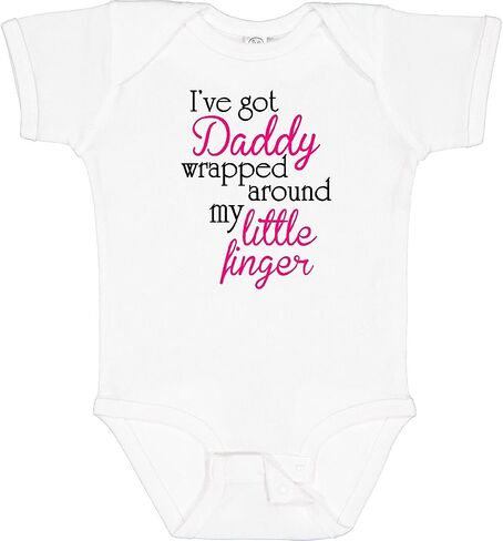 inktastic I've Got Daddy Wrapped Around My Little Finger Baby Bodysuit in Saudi Arabia
