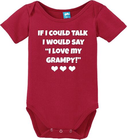 I Would Say I Love My Grampy Printed Infant Bodysuit Baby Romper in Saudi Arabia