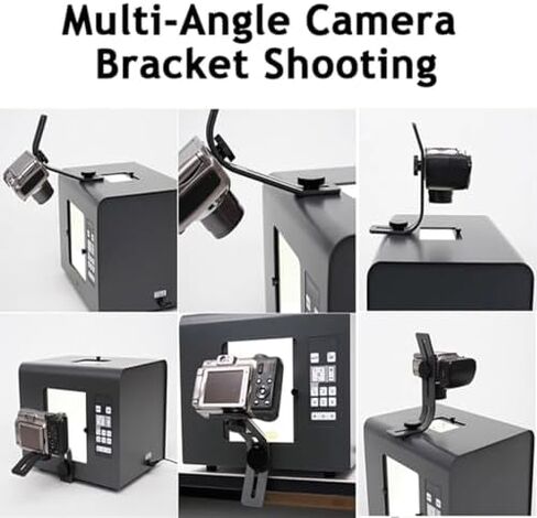 Professional Jewelry Photography Light Box Kit - 6 LED Light Modes, Removable Camera Bracket, Mini Softbox Photo Studio for Stunning Jewelry Images (35x28x28cm) in Saudi Arabia