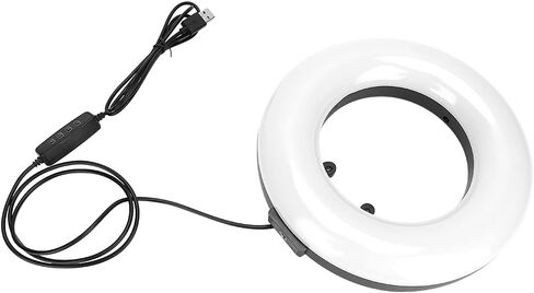 Ring Light LED Fill Light Dimmable Adjustable Brightness 3 Modes 10 Levels Shadow Lighting for Live Streaming Makeup Video Aluminum Alloy Stand 22cm in Saudi Arabia