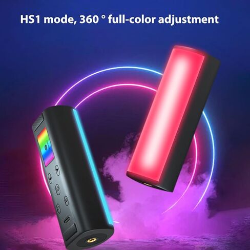 Denash RGB LED Video Light Stick,Portable Magnetic Light Wand with 600LUX Brightness,2500K-7000K Color Video Light for Photography, Vlogging in Saudi Arabia