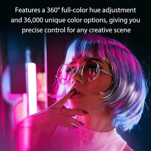 Denash RGB LED Video Light Stick,Portable Magnetic Light Wand with 600LUX Brightness,2500K-7000K Color Video Light for Photography, Vlogging in Saudi Arabia
