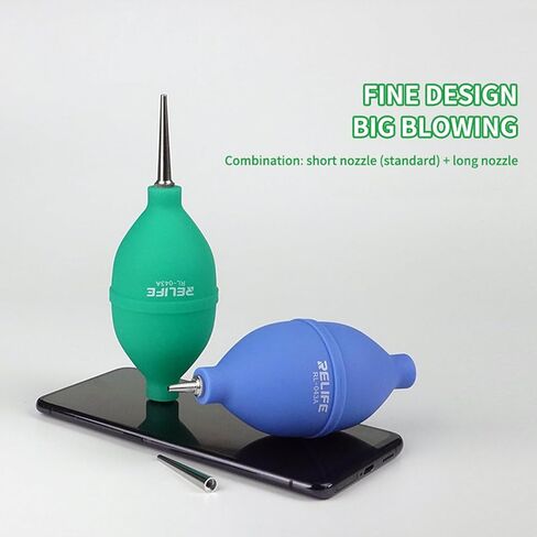 منظف ​​الغبار القوي منفاخ الهواء من DIYPHONE 2 في 1 لإصلاح الهاتف، منظف الغبار، منفاخ الهواء للهاتف المحمول، والساعة، ولوحة المفاتيح، وتنظيف عدسات الكاميرات (قطعتان أخضر وأزرق) in Saudi Arabia