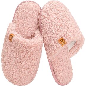 House Slippers for Women Comfy Faux Fur Memory Foam Bedroom Shoes Slip On Slides for Indoor Outdoor Use in Saudi Arabia
