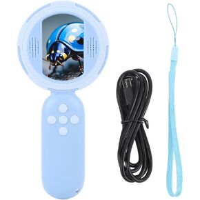 Srliya Digital Microscope 2 inch IPS Screen 1MP 4X Zoom, Portable Science Toy for Students, Built in 8 LED Lights, Microscope Connects to Computer with ABS Material in Kuwait