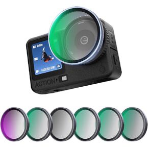 Camera Lens Filter for DJI Osmo Action 6, CPL Polarizing Protective ND8/ND16/ND32/ND64/ 1/4 Black Mist Camera Filter Accessories (ND32) in Kuwait